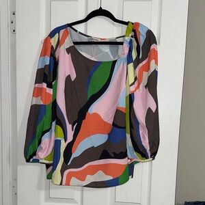 crosby. Women's Colorful Abstract Blouse